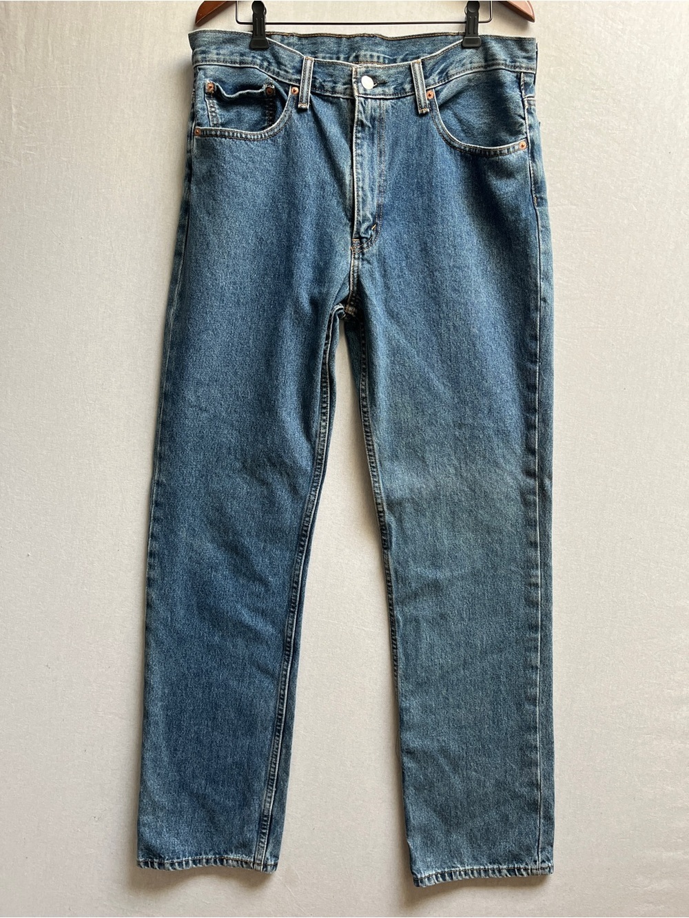 Levi's 516 Straight Leg Mens Jeans Medium Wash 100% Cotton Size 38